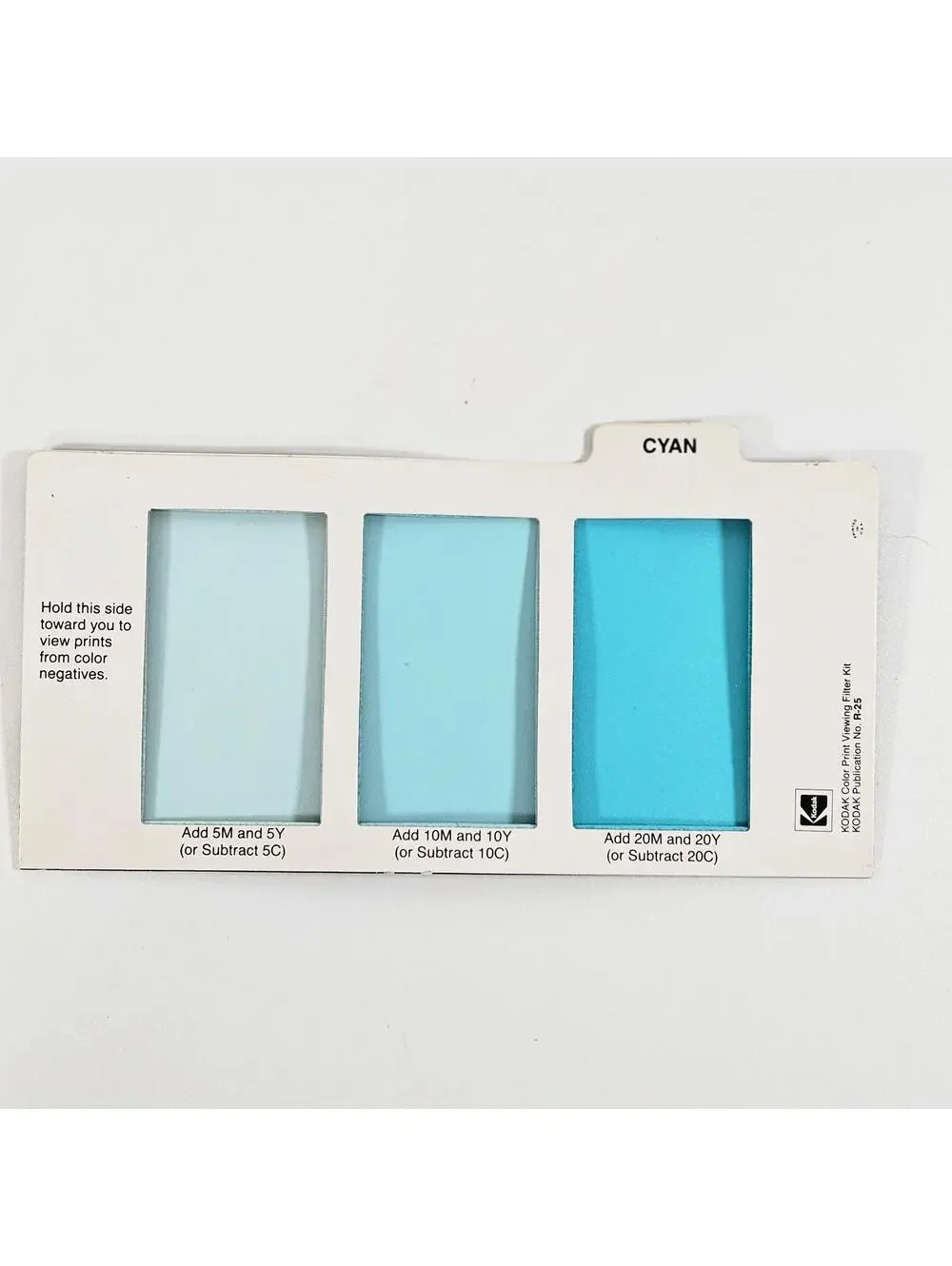 Vintage Kodak Color Print Viewing Filter Kit R-25 Darkroom Photo Filters